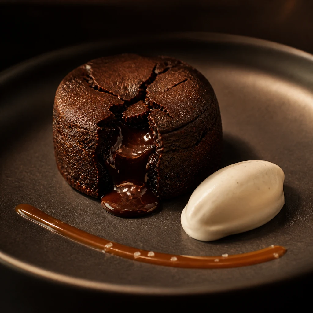 Akışkan çikolatalı sufle